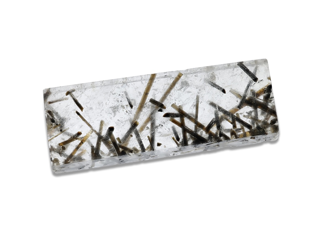 Tourmalated Quartz 57x20mm Baguette