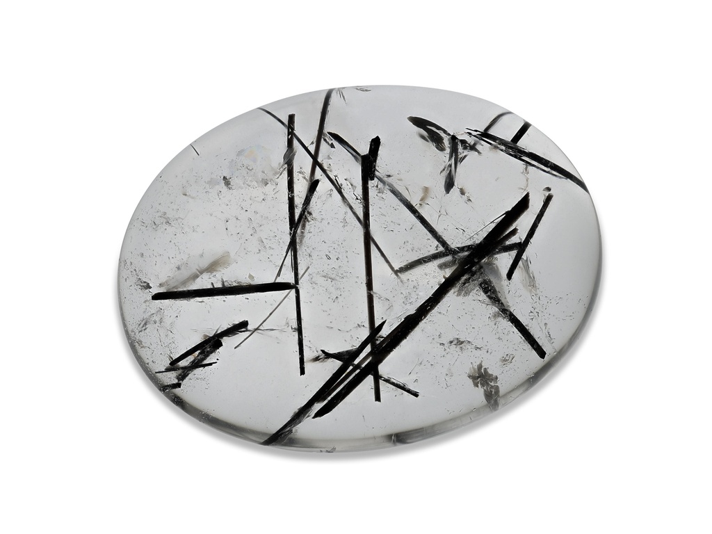 Tourmalated Quartz 33x23mm Oval Cabochon