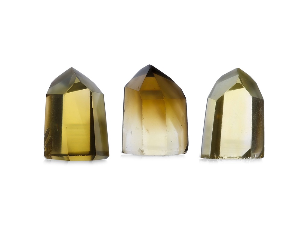 Smoky Crystal Points <20mm Lemon Yellow