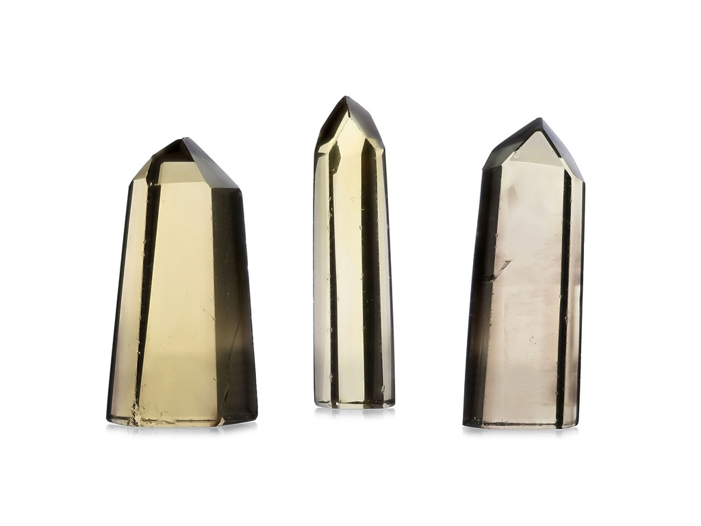 Smoky Citrine Crystal Points 40-50mm Lemon Yellow