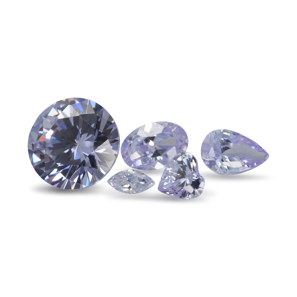 Cubic Zirconia 4x2mm Marquise Lavender