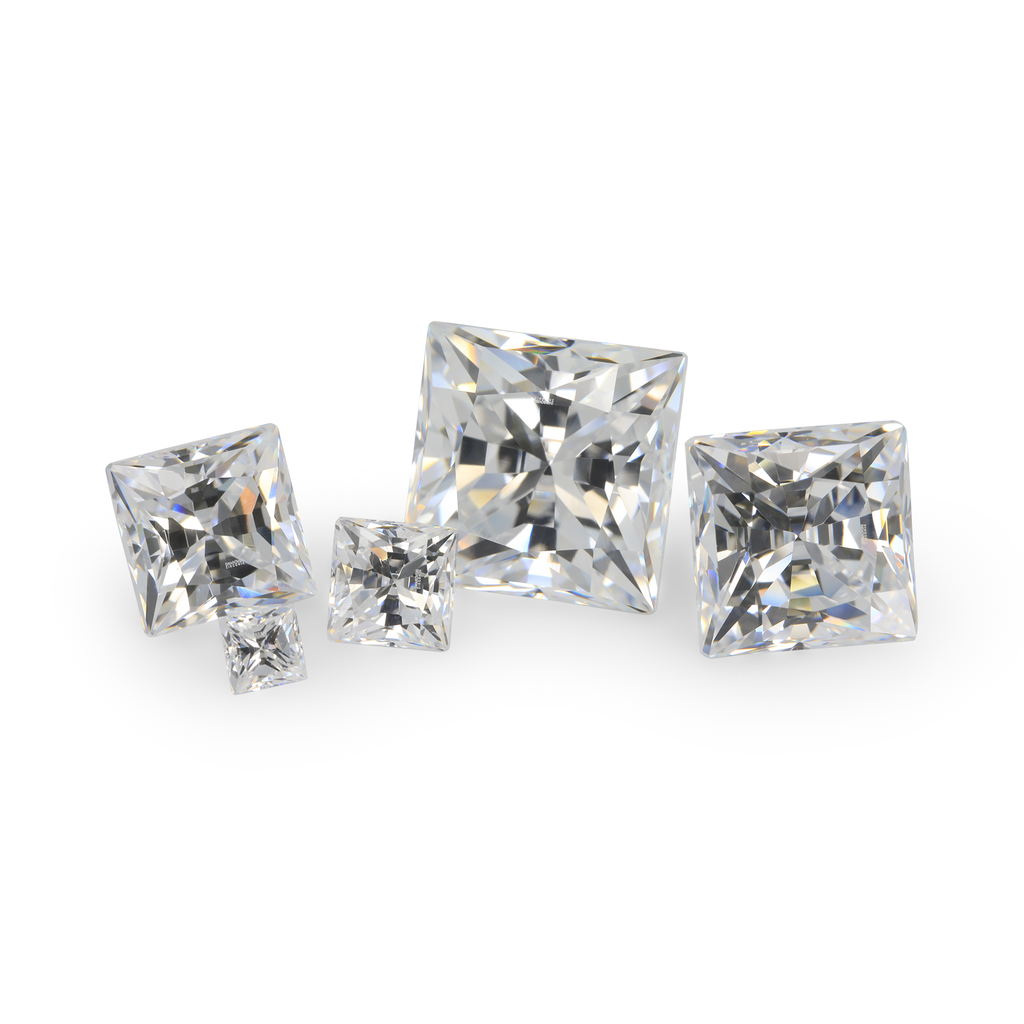 Cubic Zirconia 2.00mm Princess Cut White