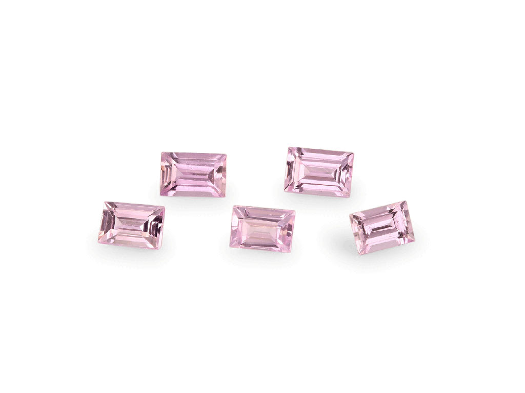 Pink Sapphire 4x2mm Baguette