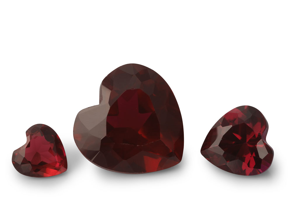 Synthetic Ruby Dark Red 7.00mm Heart Shape