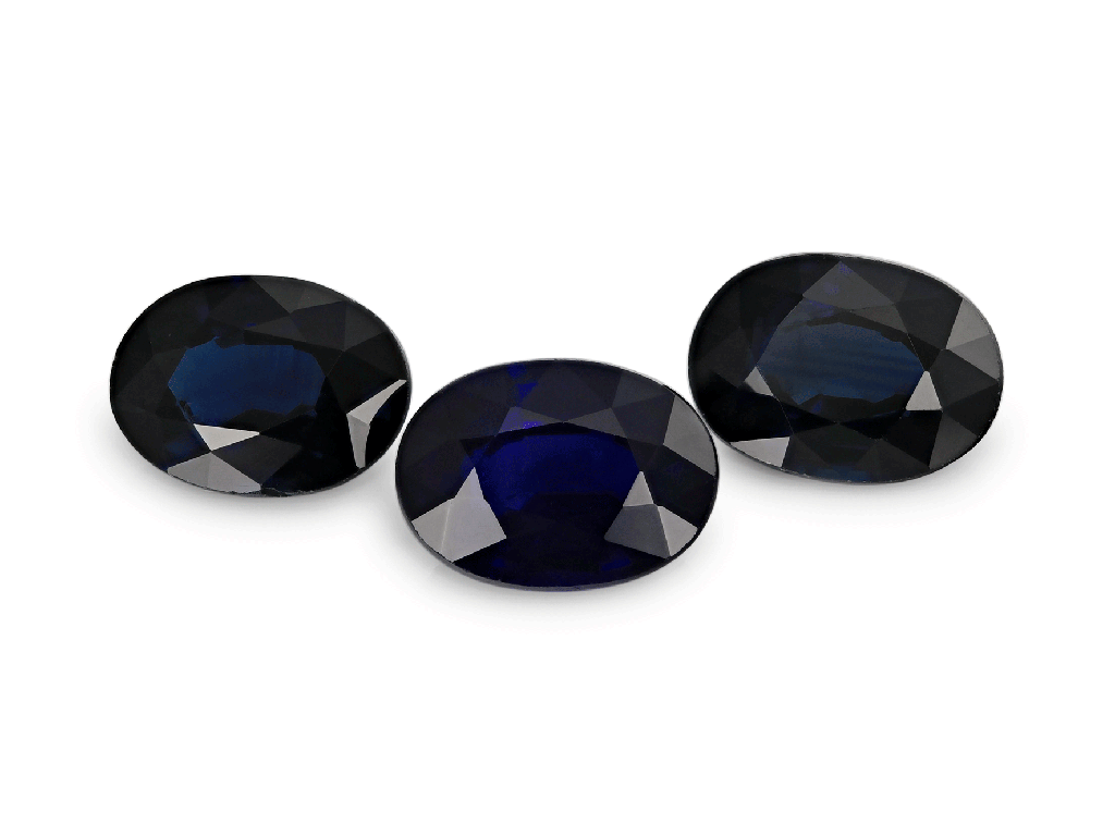 Australian Sapphire 7x5mm Oval Fine Steel Blue