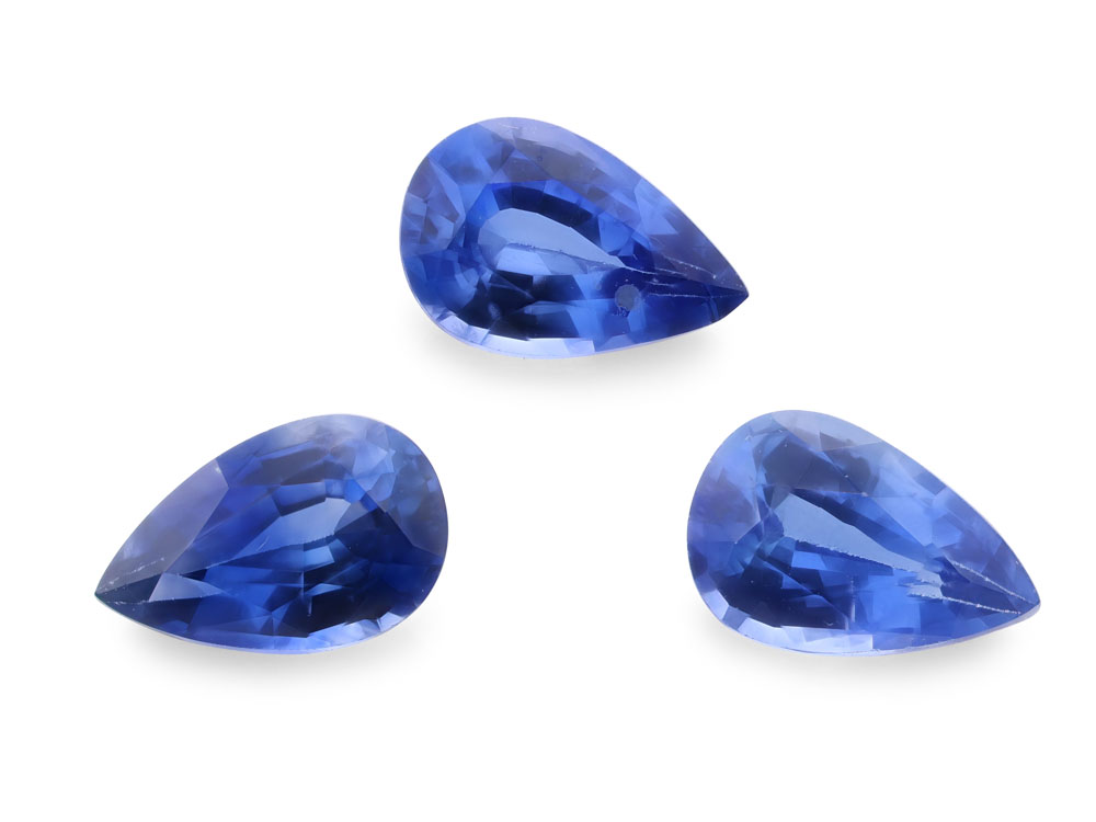 Ceylon Sapphire 6x4mm Pear Shape Bright Blue