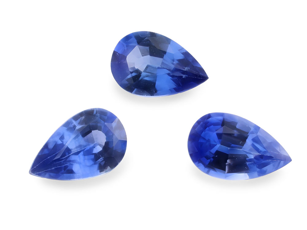 Ceylon Sapphire 6x4mm Pear Shape Mid Blue