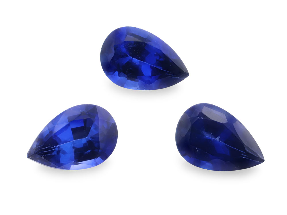 Ceylon Sapphire 6x4mm Pear Shape Strong Deep Blue