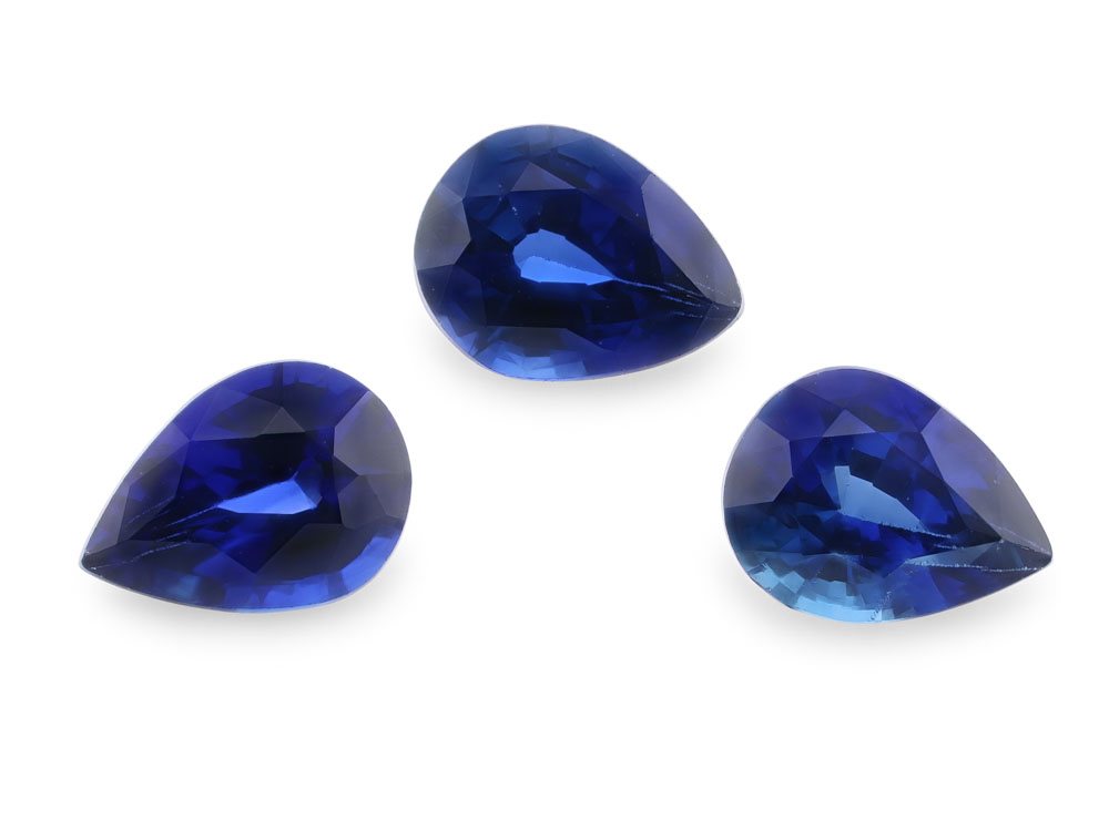 Ceylon Sapphire 4x3mm Pear Shape Strong Deep Blue