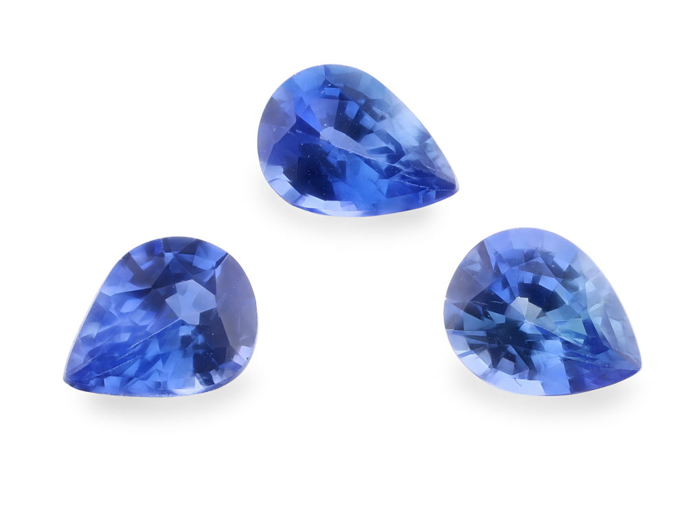 Ceylon Sapphire 4x3mm Pear Shape Mid Bright Blue