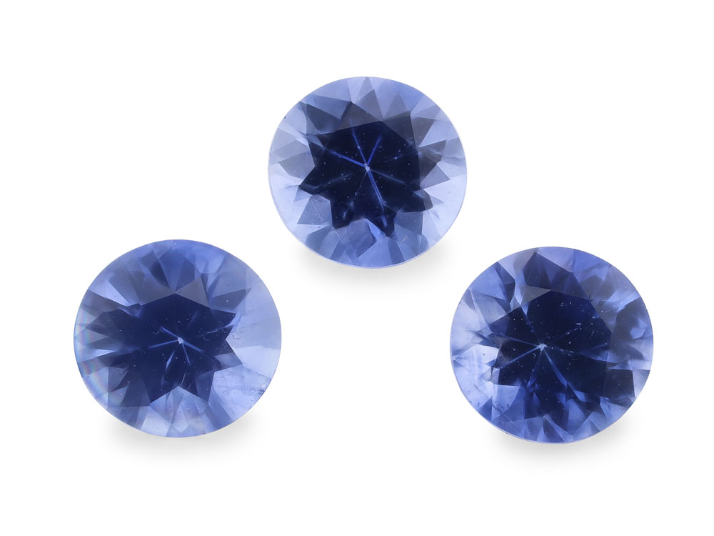 Ceylon Sapphire 3.25mm Round Light Blue