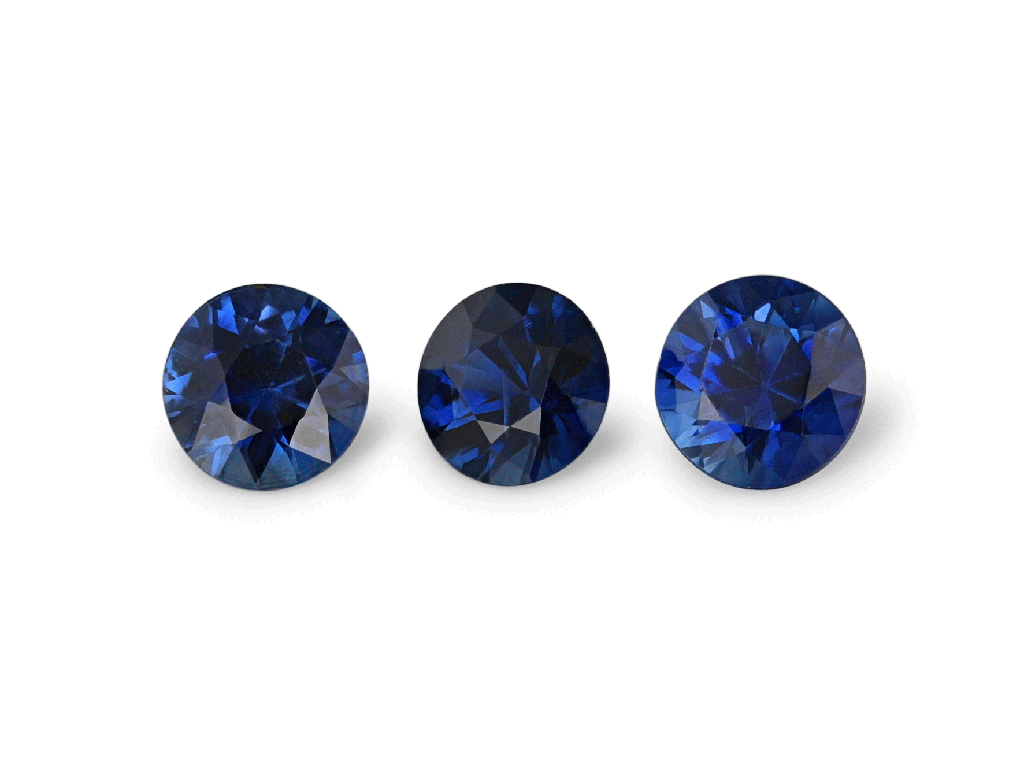 Australian Sapphire 3.25mm Round Mid Royal Blue