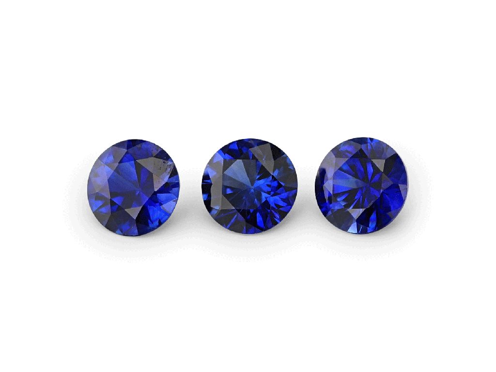 Ceylon Sapphire 3.00mm Round Bright Blue