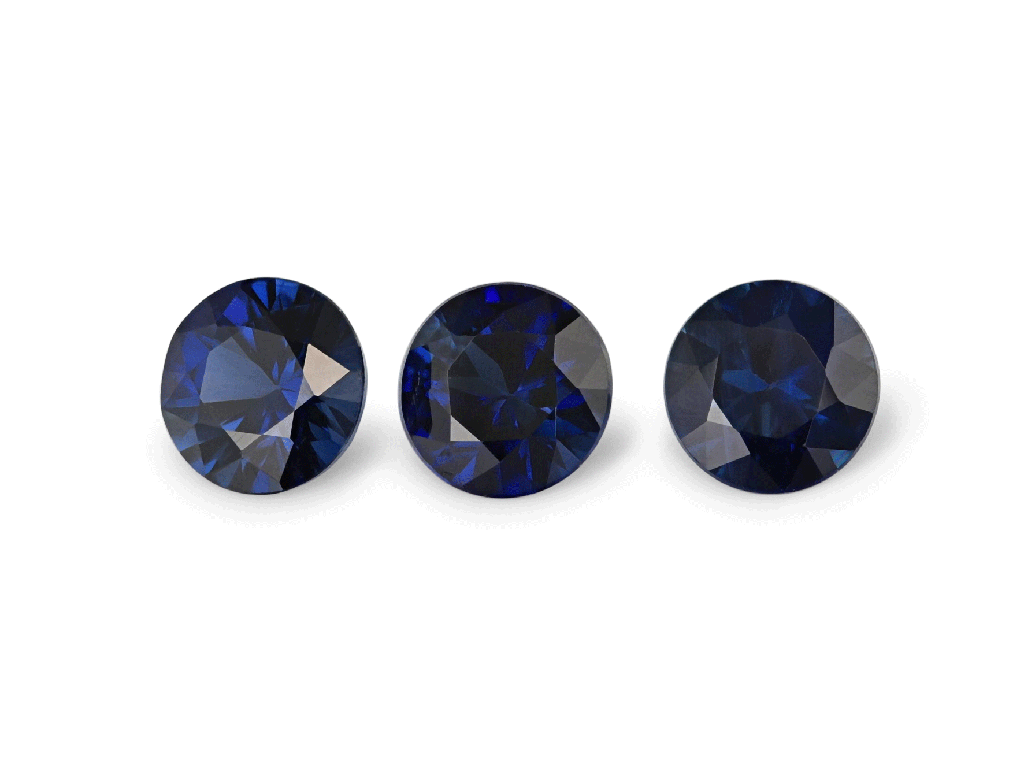 Australian Sapphire 3.50mm Round Mid Blue