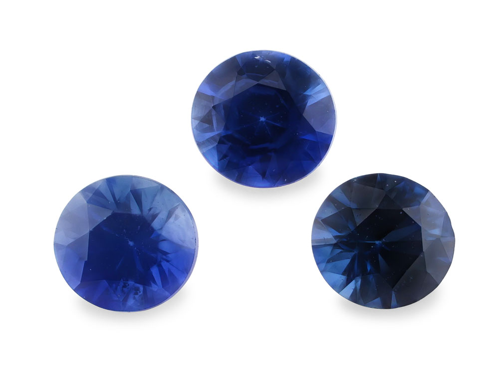 Ceylon Sapphire 2.50mm Round Strong Blue