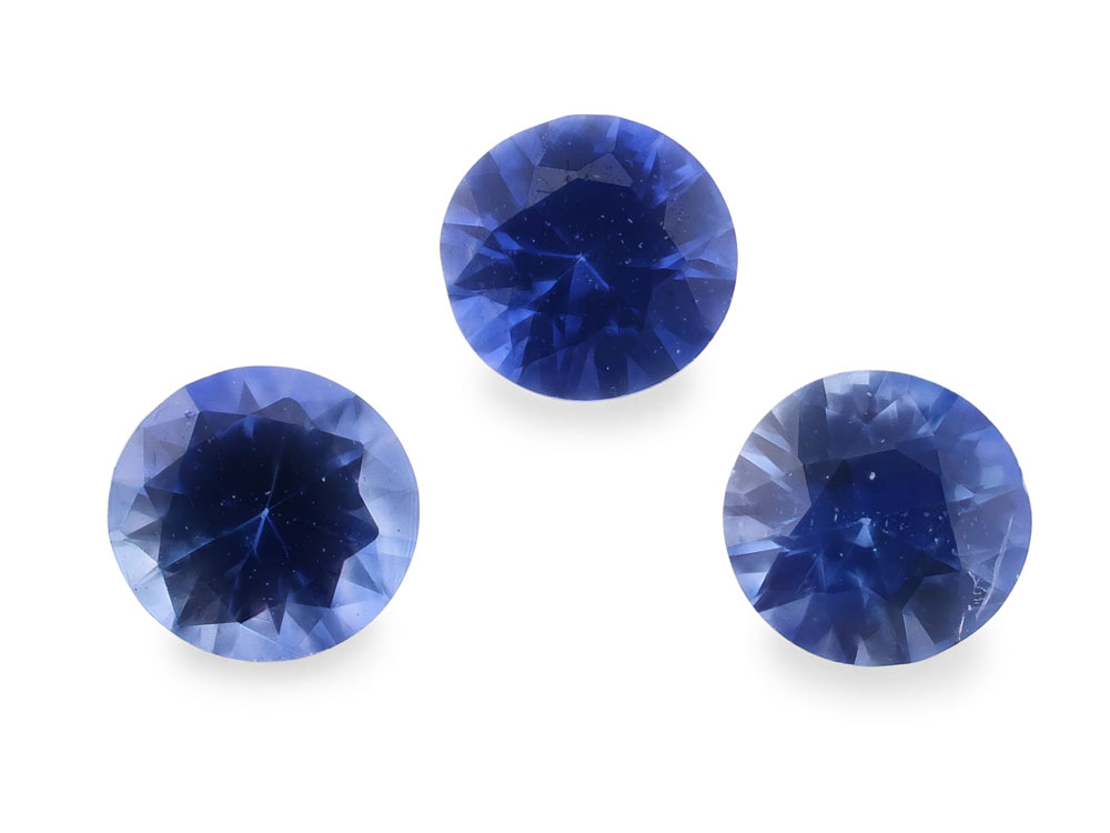 Ceylon Sapphire 2.00mm Round Strong Blue