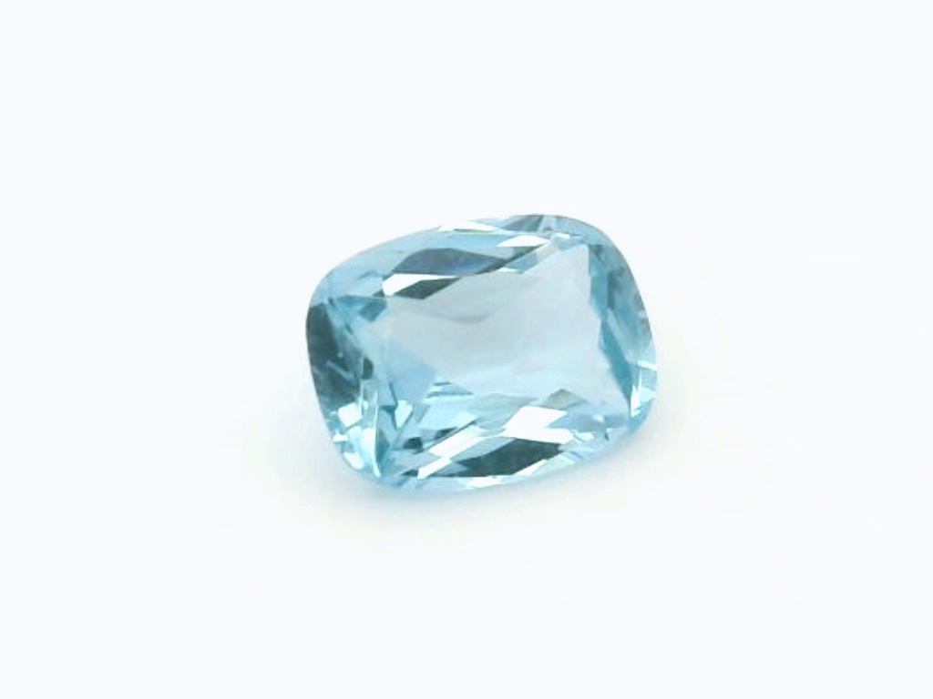 Synthetic Spinel 8x6mm Cushion Aquamarine Blue