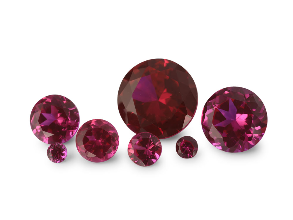 Synthetic Ruby 1.25mm Round Bright Red