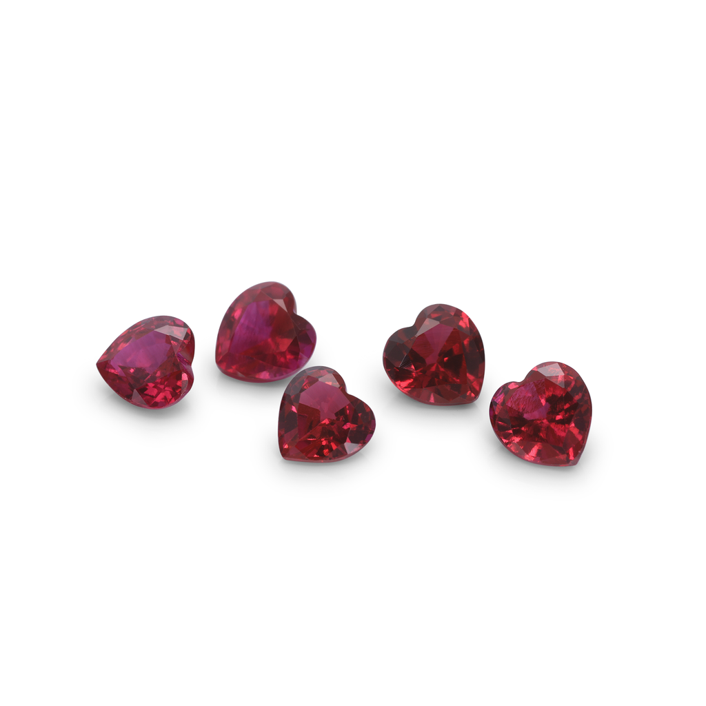 Synthetic Ruby 4.00mm Heart Shape