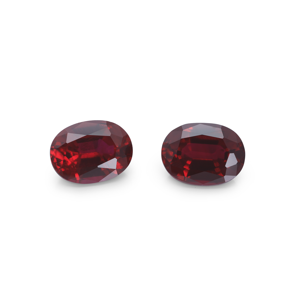 Synthetic Ruby 10x8mm Oval