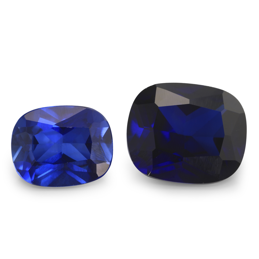 Synthetic Sapphire 10x8mm Cushion 