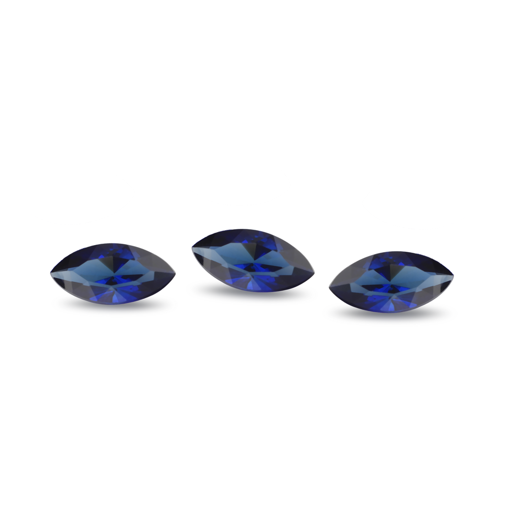 Synthetic Sapphire 4x2mm Marquise Signity Blue