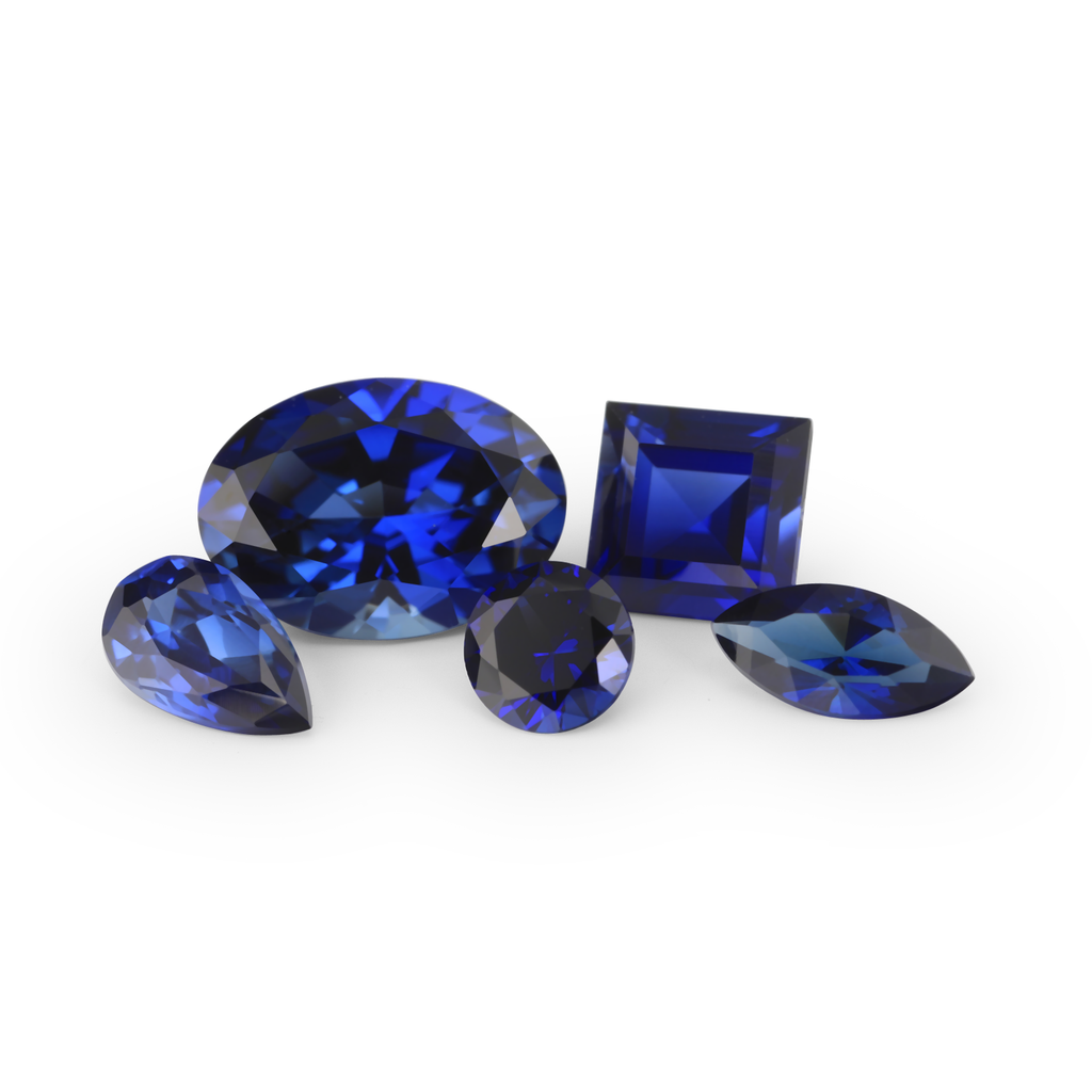 Synthetic Sapphire 6x4mm Radiant Cut Blue