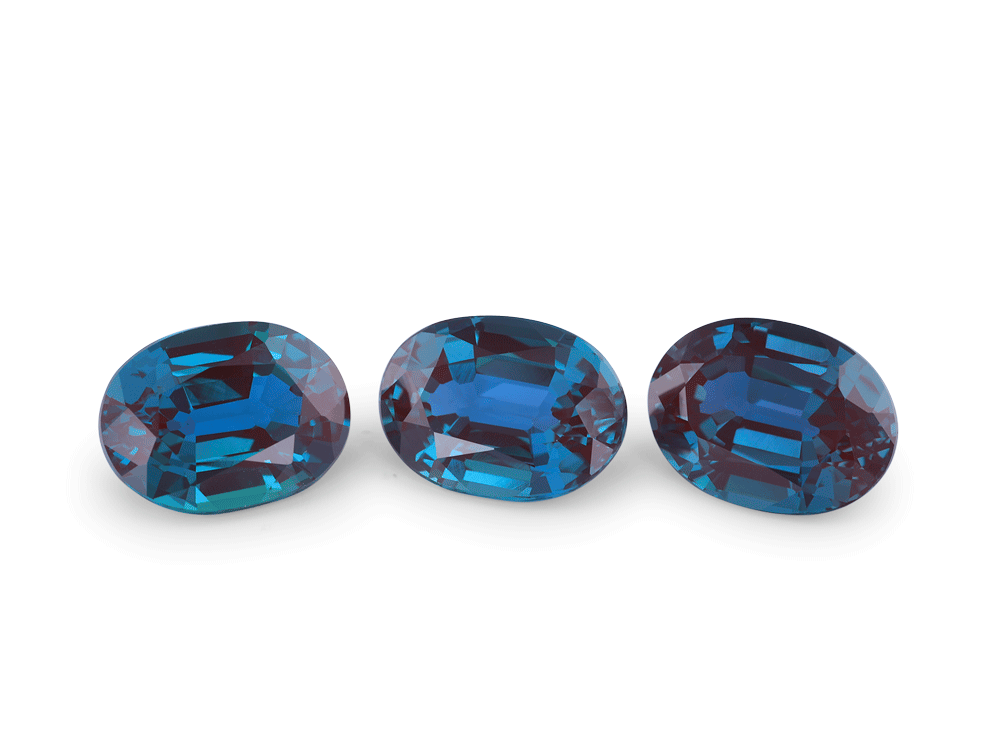 Synthetic Alexandrite Chrysoberyl 8x6mm Oval 