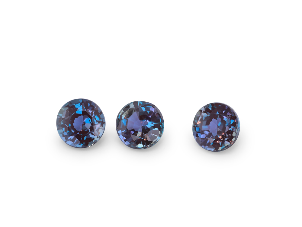 Synthetic Alexandrite Chrysoberyl 4.00mm Round