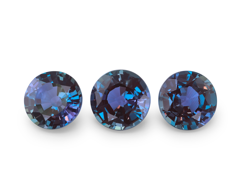 Synthetic Alexandrite Chrysoberyl 6.00mm Round