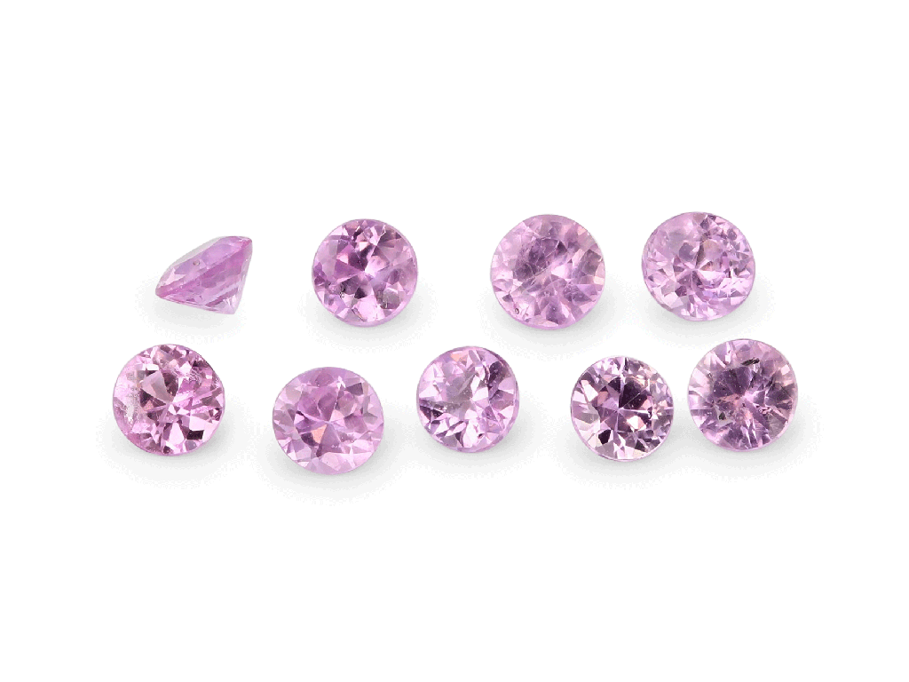 Pink Sapphire 2.75mm Round Light