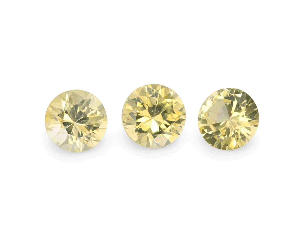 Yellow Sapphire 3.50mm Round Mid