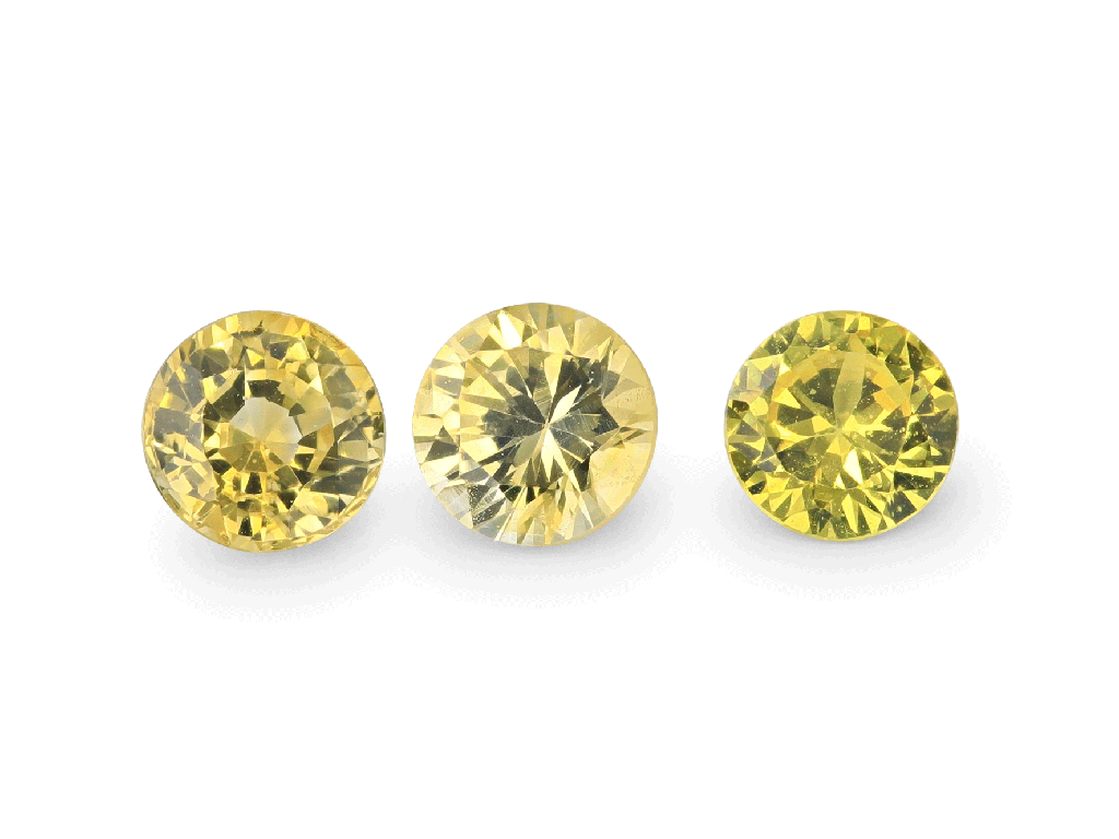 Yellow Sapphire 3.50mm Round Mid