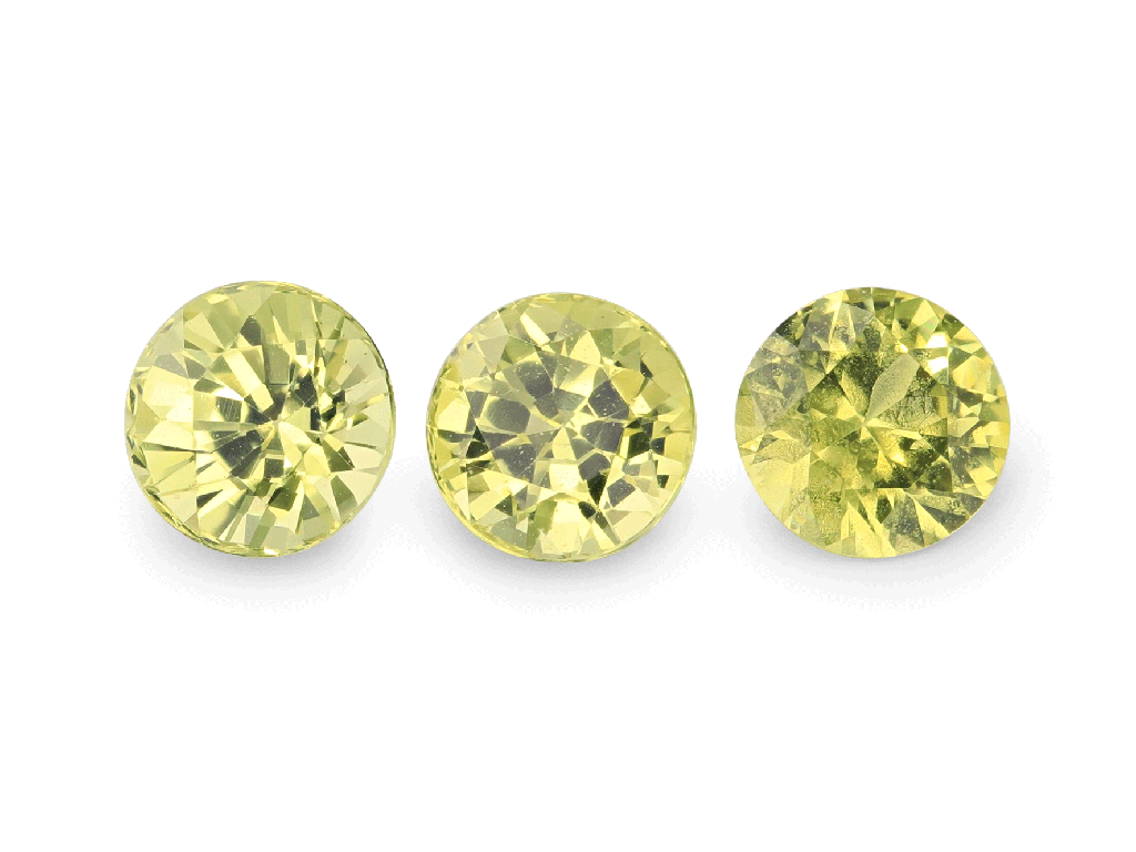 Australian Sapphire 4.00mm Round Mid Yellow