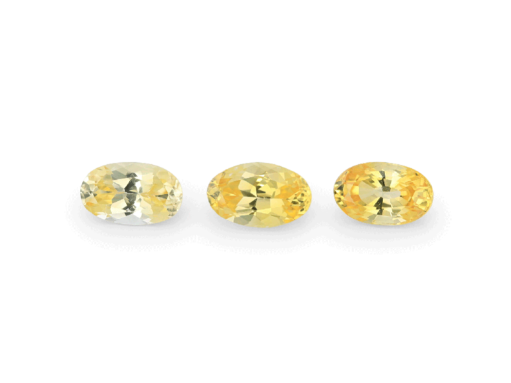 Australian Sapphire 5x3mm Oval Strong Yellow