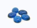 Synthetic Spinel 10x8mm Oval Cabochon Bright Blue