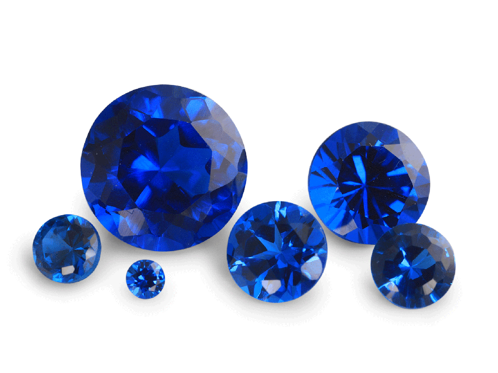 Synthetic Spinel 1.25mm Round Bright Blue