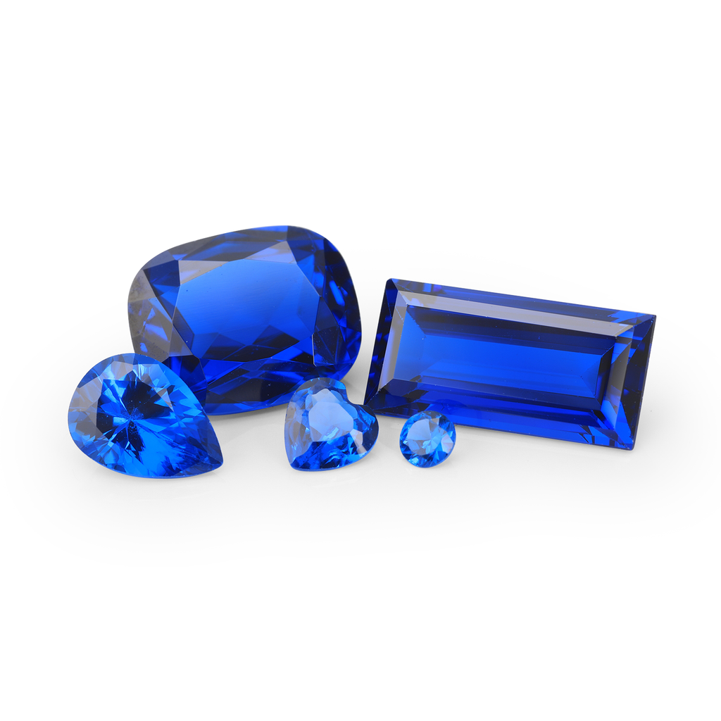 Synthetic Bright Blue Spinel 4x2mm Marquise