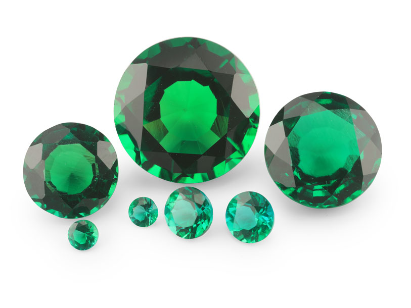 Hydrothermal Emerald 4.25mm Round