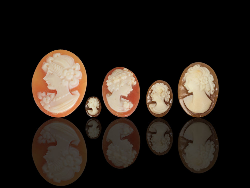 Italian Shell Cameo 8x6mm Oval