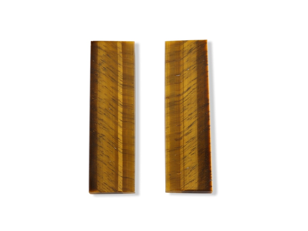 Tigereye 51x15mm Baguette Pair