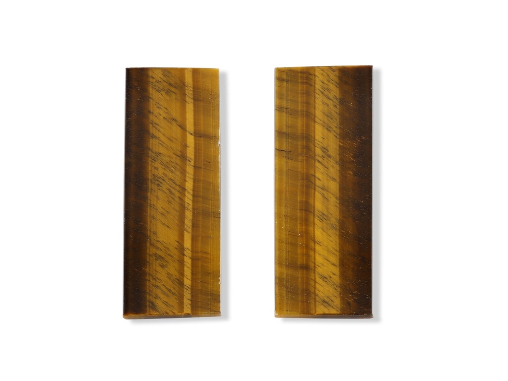 Tigereye 48x18mm Baguette Pair