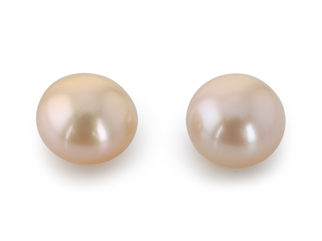 Freshwater Pearl 6x5mm +/- Pink Drop Half Drilled Pair