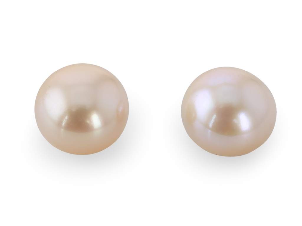 Freshwater Pearl 7x6mm +/- Pink Drop Half Drilled Pair