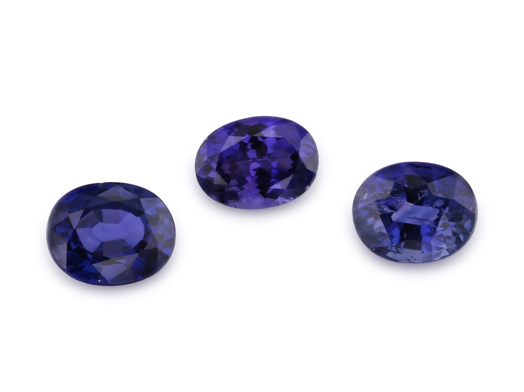 Purple Sapphire 5x4mm +/- Oval Dark