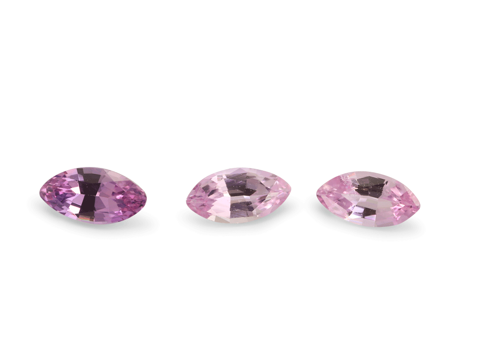 Pink Sapphire 4x2mm Marquise Cut Light