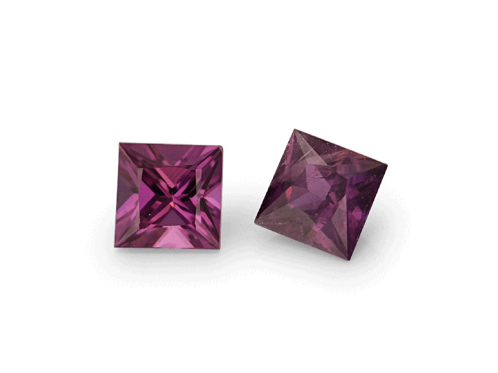 Purple Sapphire 3.50mm Princess Cut