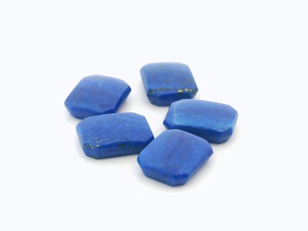 Lapis Lazuli 9x7mm Emerald Cut Buff Top 