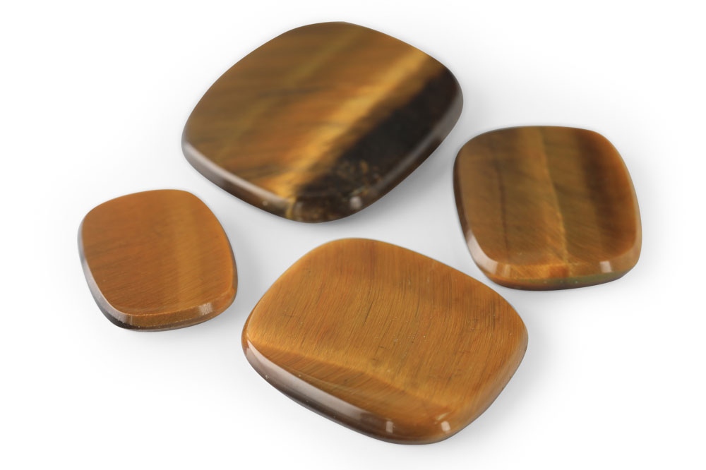 Tiger Eye 10x8mm Cushion Buff Top  