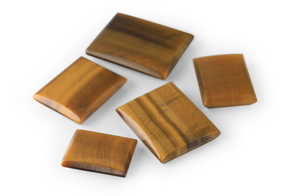 Tiger Eye 8x6mm Rectangular Buff Top